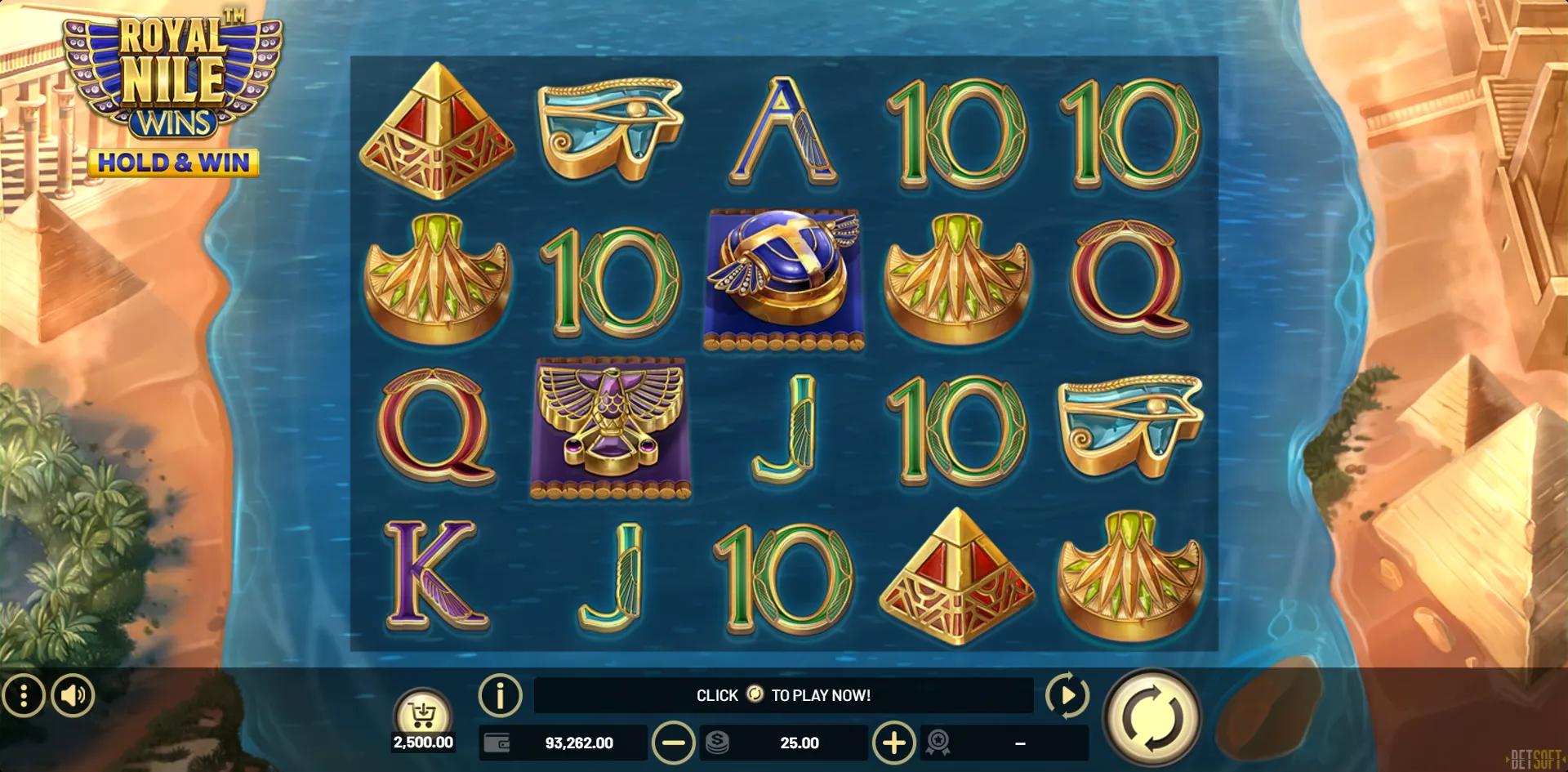 Royal Nile Wins slot gameplay screenshot