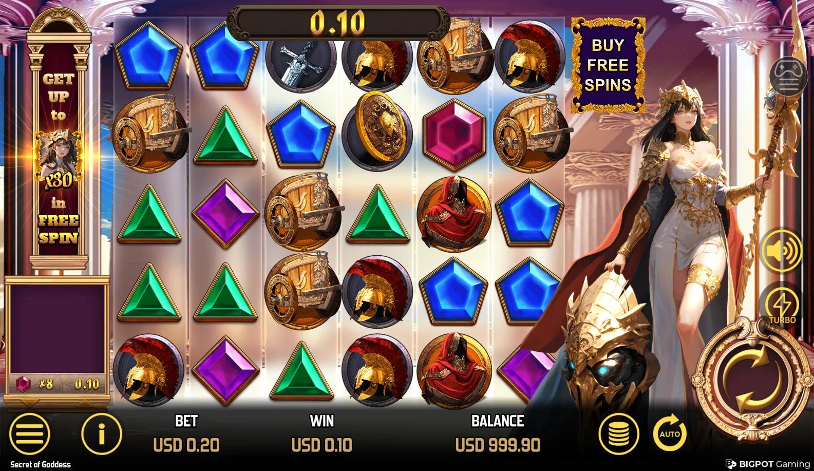Secret of Goddess gameplay screenshot