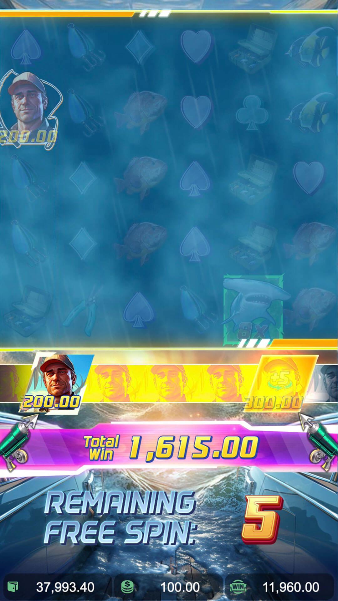 Shark Bounty slot gameplay screenshot
