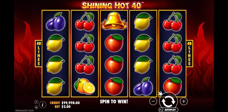 Shining Hot 40 gameplay screenshot
