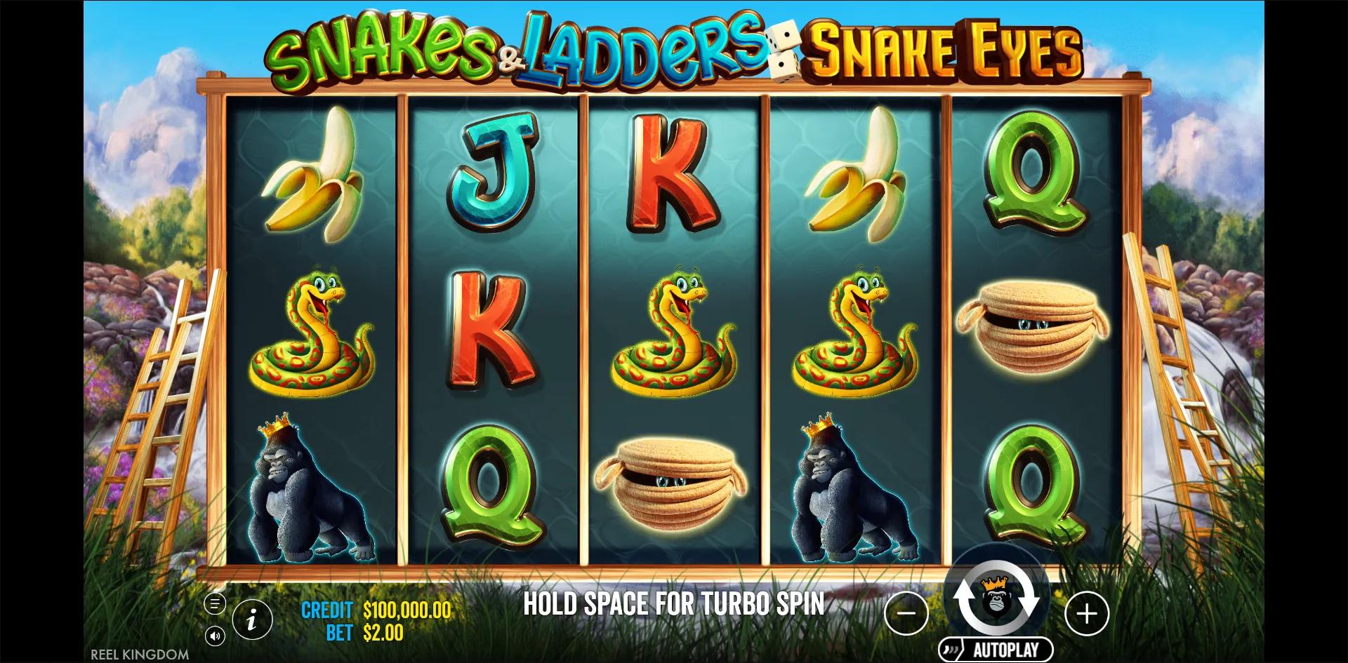 Snakes & Ladders 2 - Snake Eyes slot gameplay screenshot