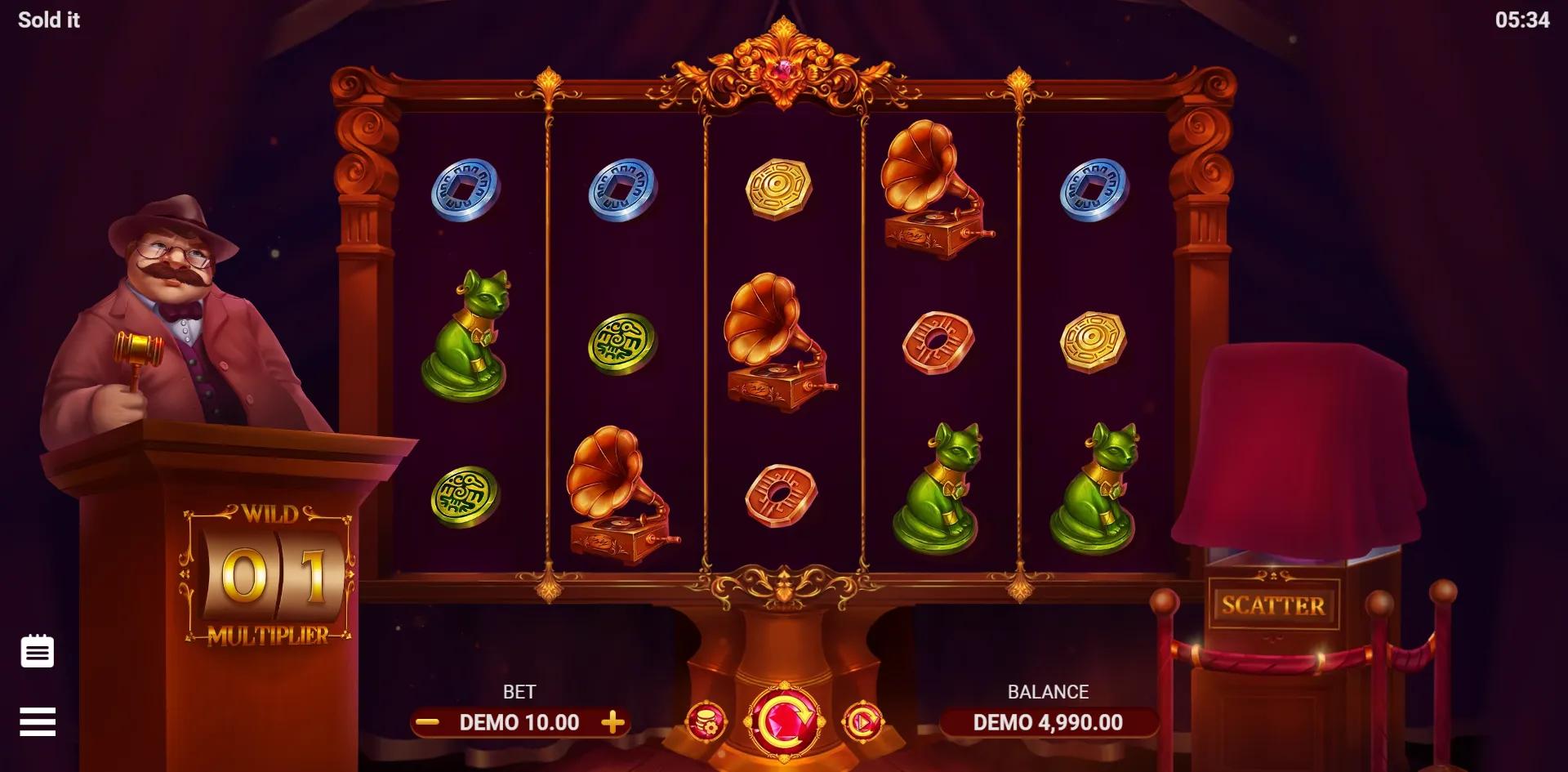 Sold it slot gameplay screenshot