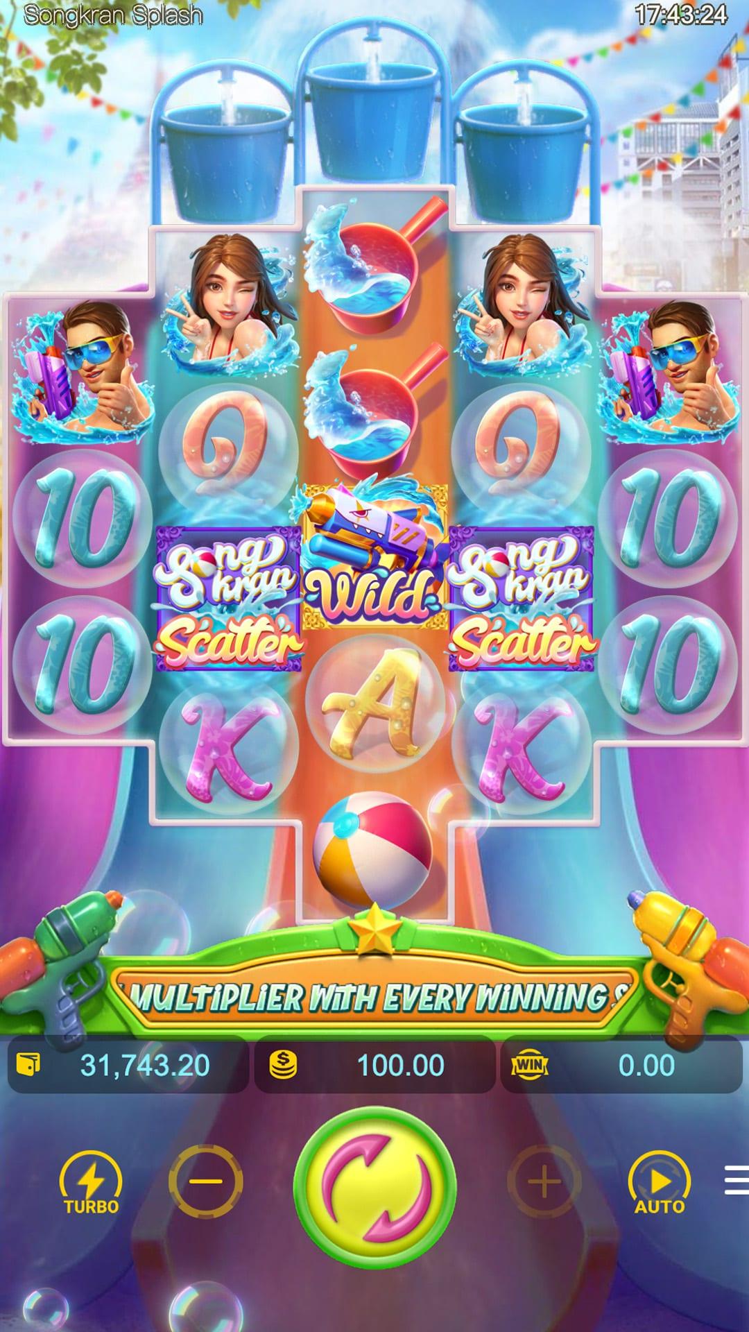 Songkran Splash slot gameplay screenshot
