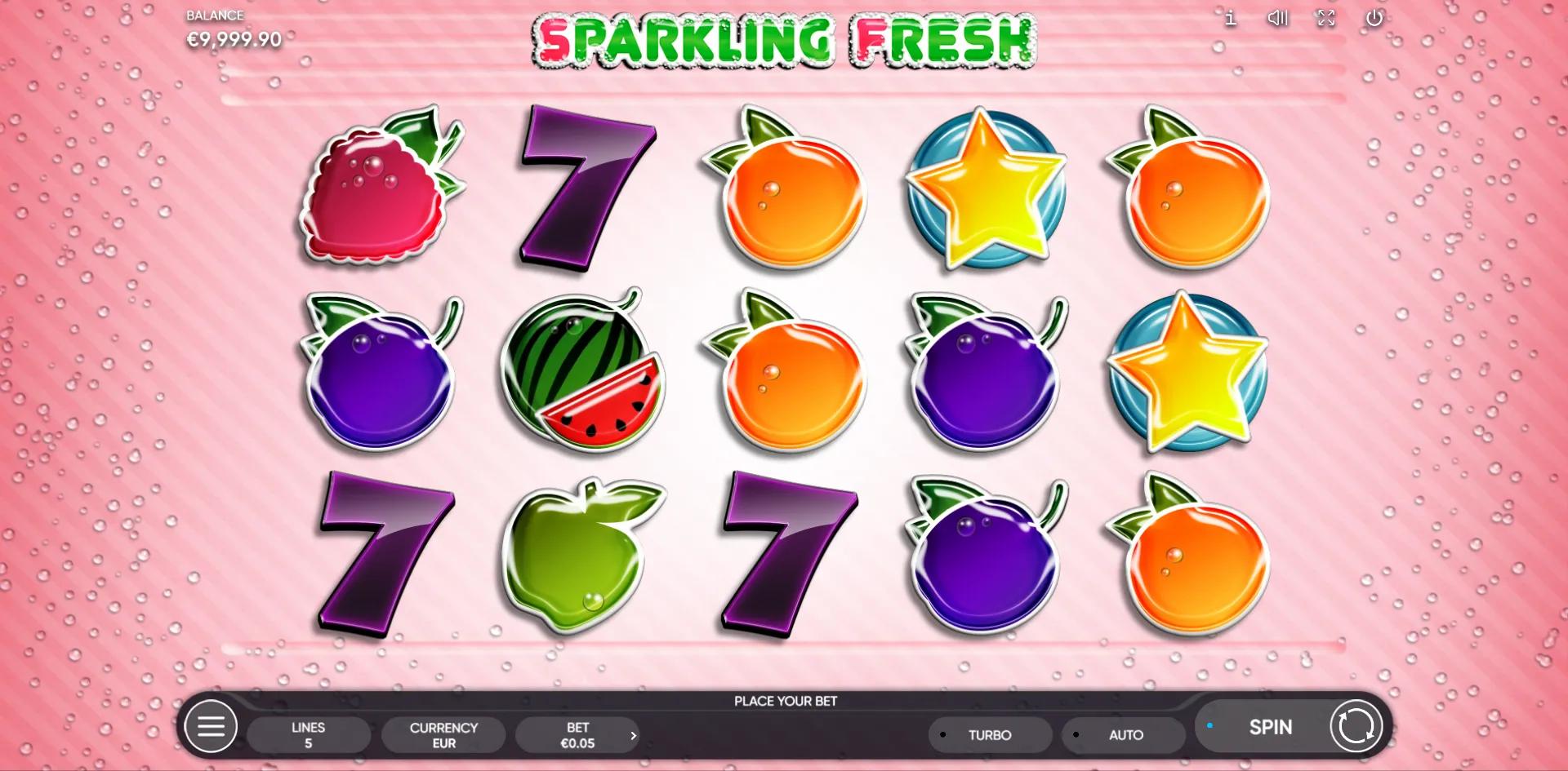 Sparkling Fresh slot by Endorphina gameplay screenshot