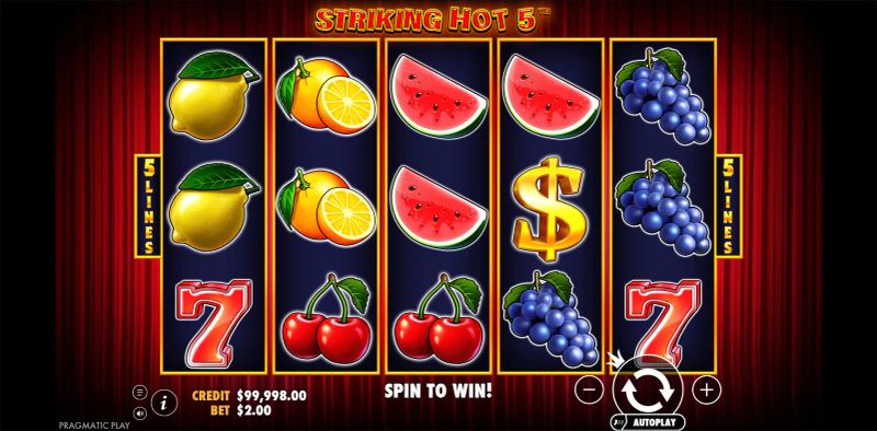 Striking Hot 5 gameplay screenshot