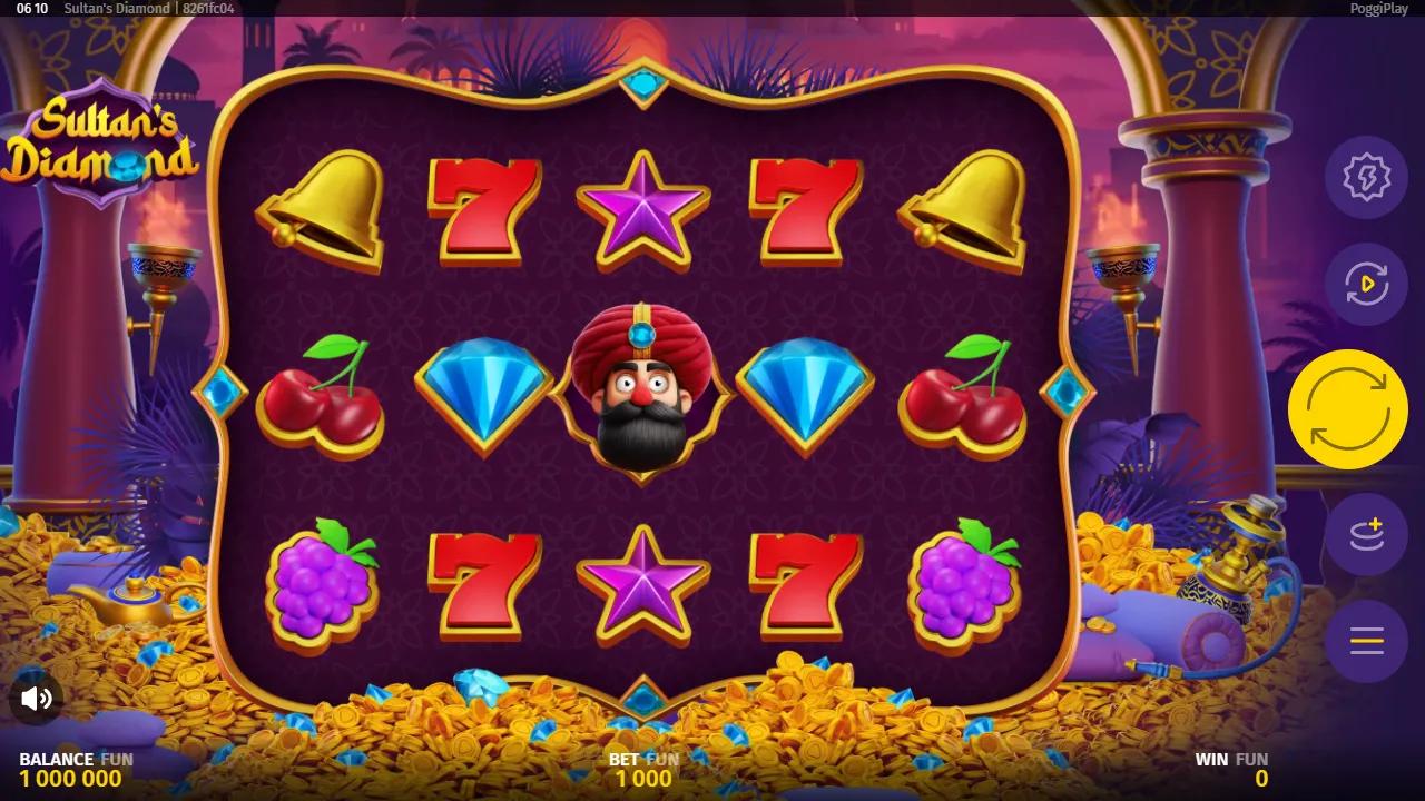 Sultan's Diamond slot gameplay screenshot