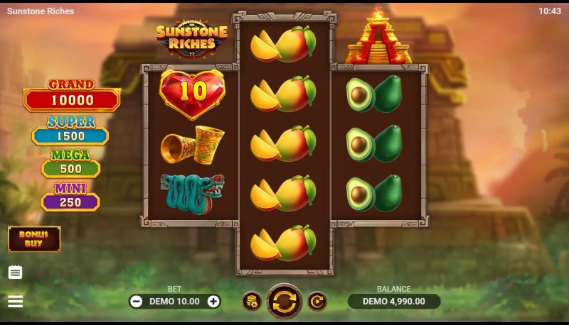 Sunstone Riches gameplay screenshot