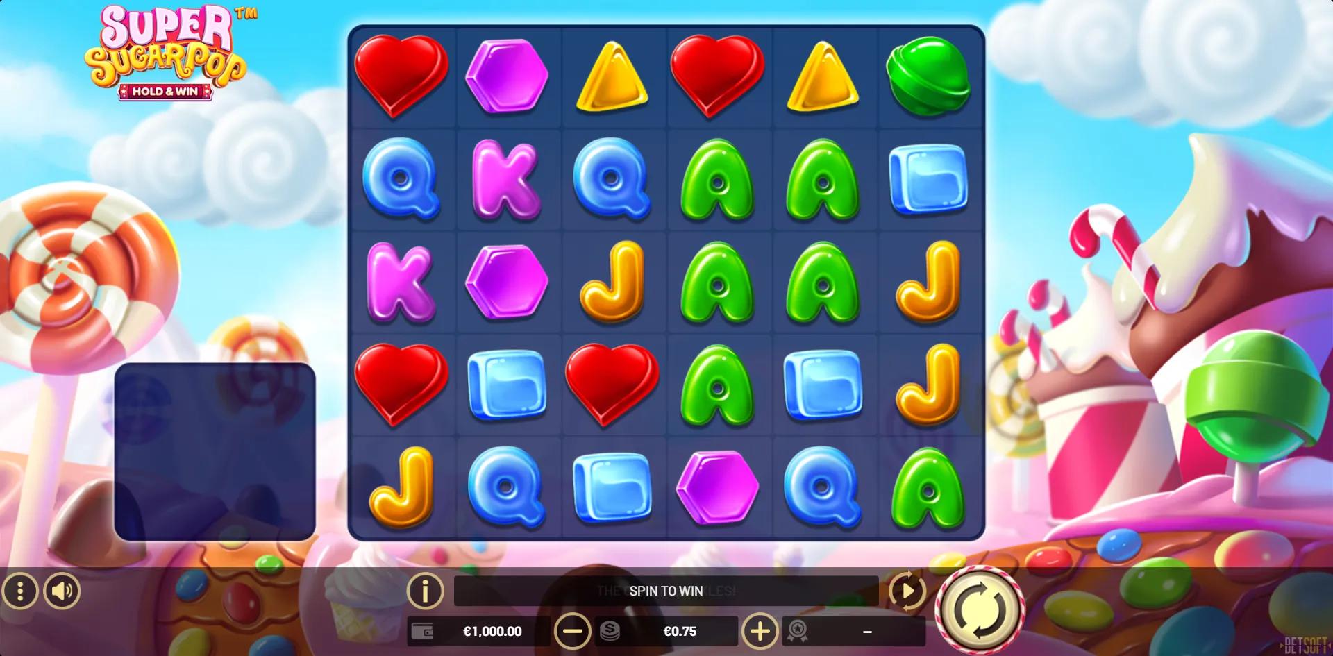 Super SugarPop slot gameplay screenshot