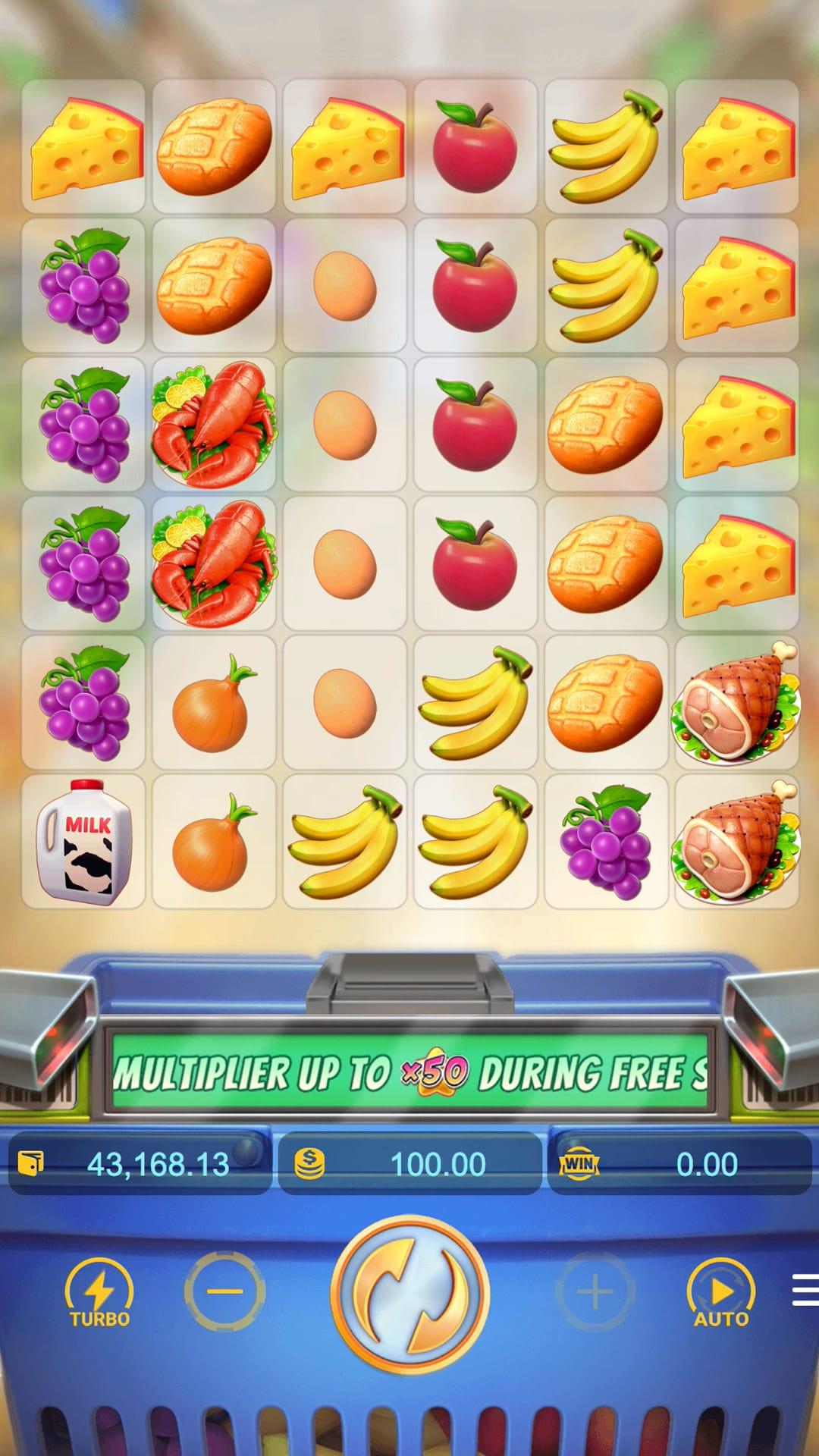 Supermarket Spree slot gameplay screenshot
