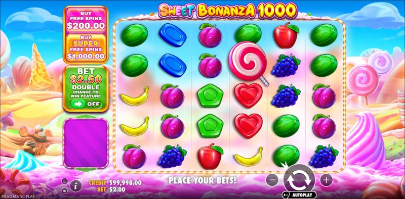 Sweet Bonanza 1000 gameplay screenshot