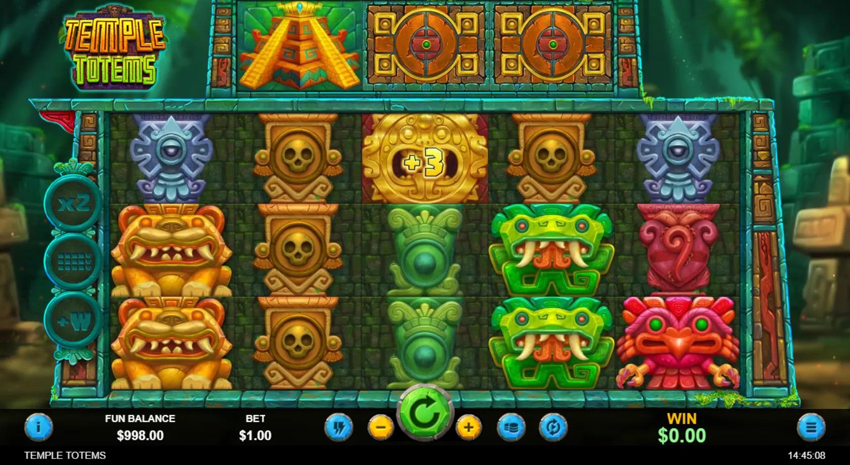 Temple Totems slot gameplay screenshot