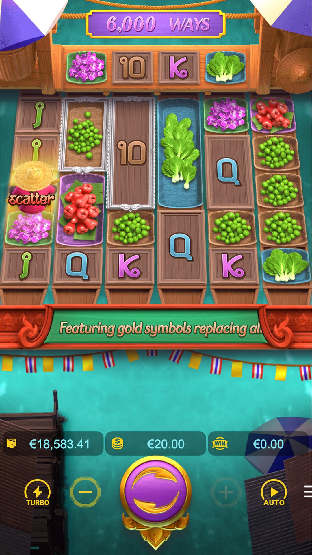 Thai River Wonders slot gameplay screenshot