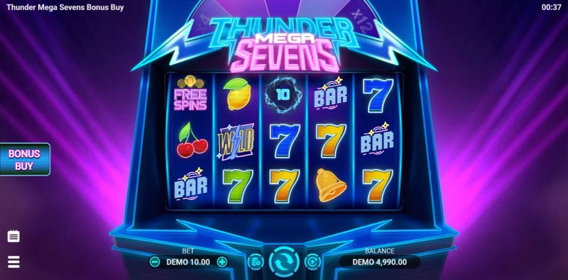 Thunder Mega Sevens Bonus Buy gameplay screenshot