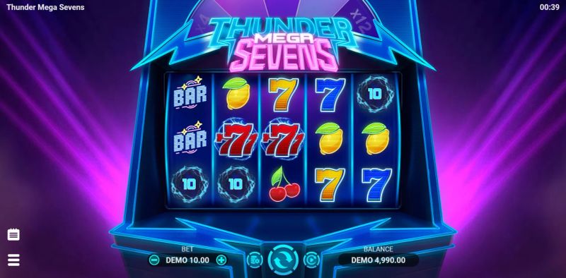 Thunder Mega Sevens gameplay screenshot