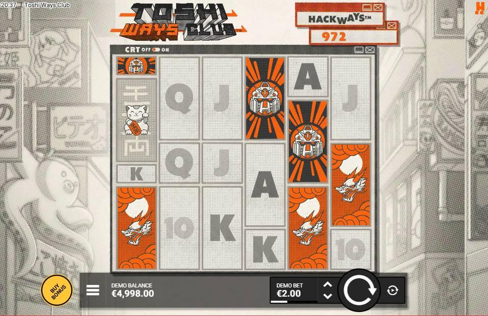 Toshi Ways Club slot grid