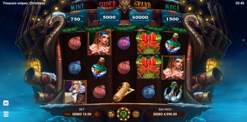 Treasure-snipes: Christmas gameplay screenshot