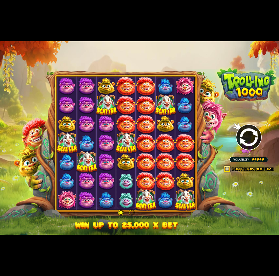 Trolling 1000 - Buy Bonus active on Pragmatic Play's Fantasy slot
