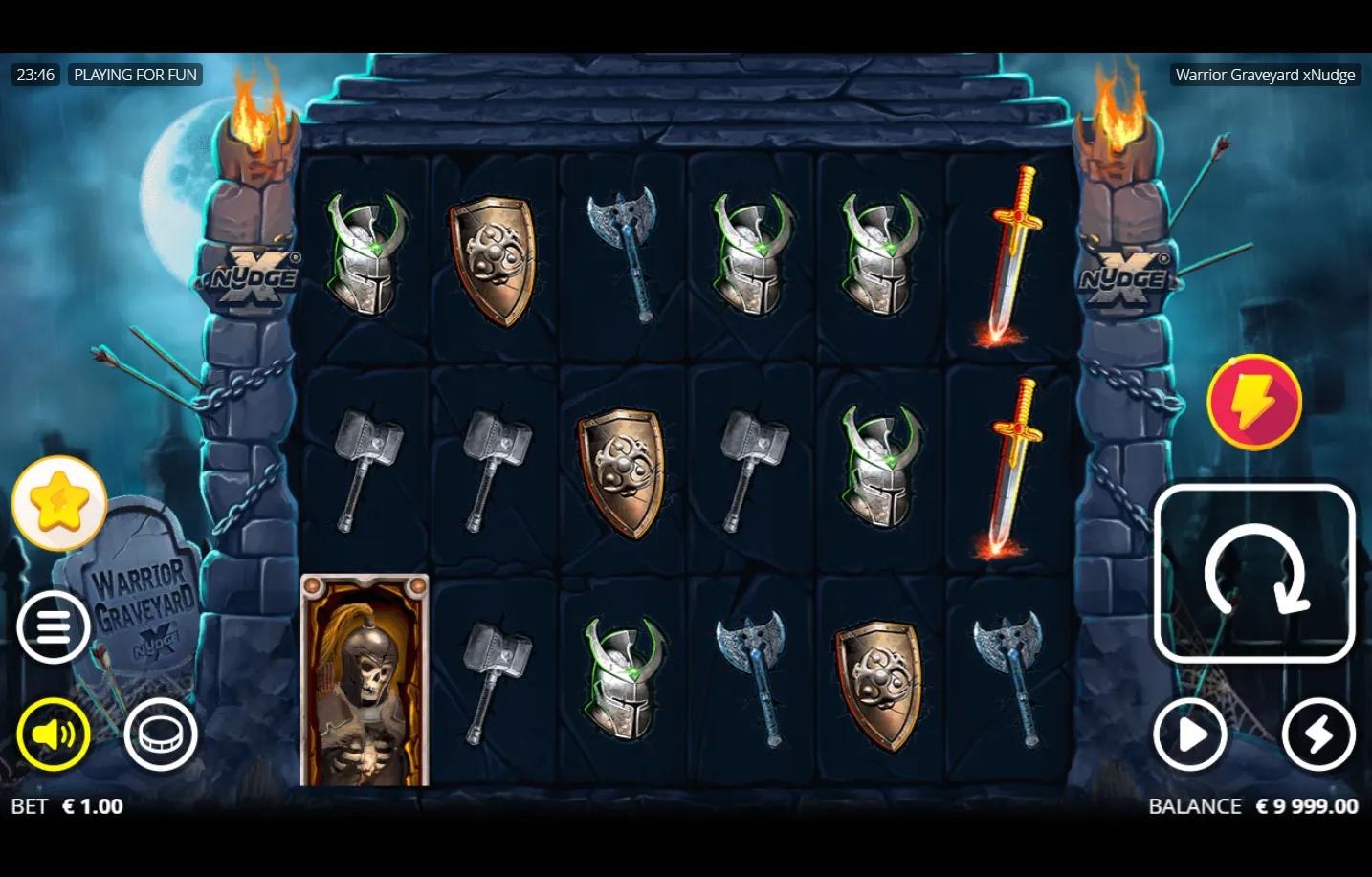 Warrior Graveyard xNudge gameplay screenshot