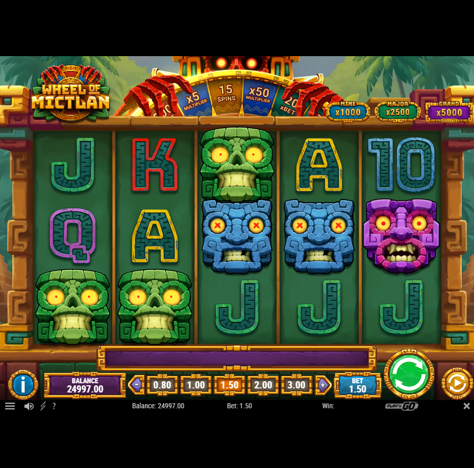 Wheel of Mictlan slot by Play'n GO gameplay screenshot