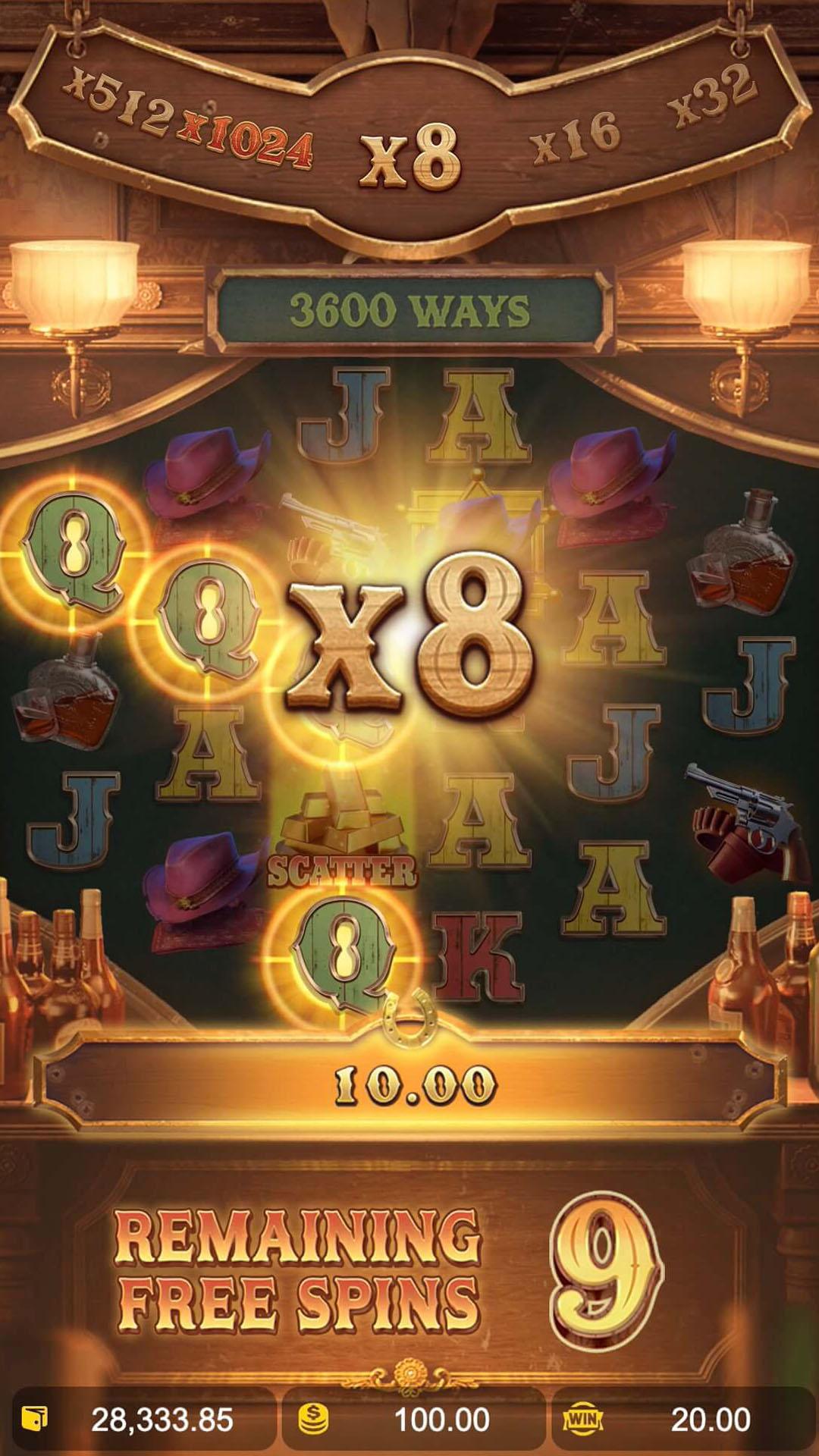 Wild Bounty Showdown slot gameplay screenshot