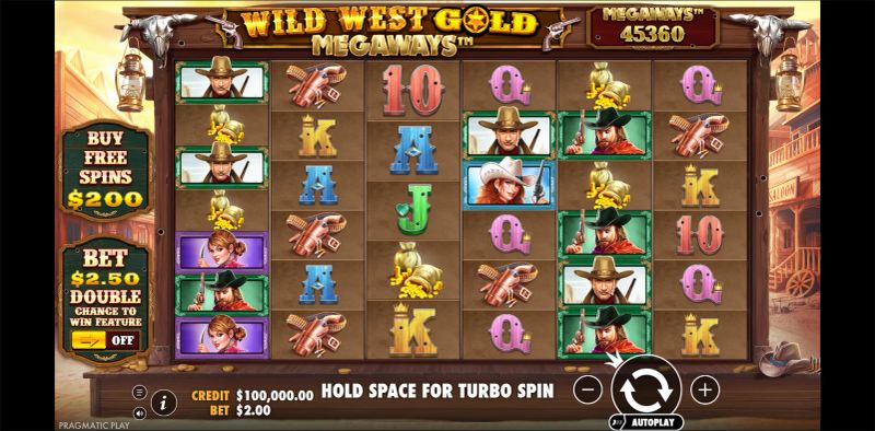 Wild West Gold Megaways gameplay screenshot