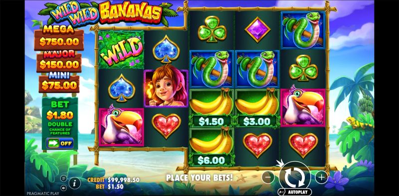 Wild Wild Bananas gameplay screenshot