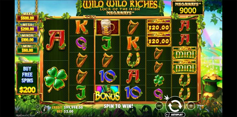 Wild Wild Riches Megaways gameplay screenshot