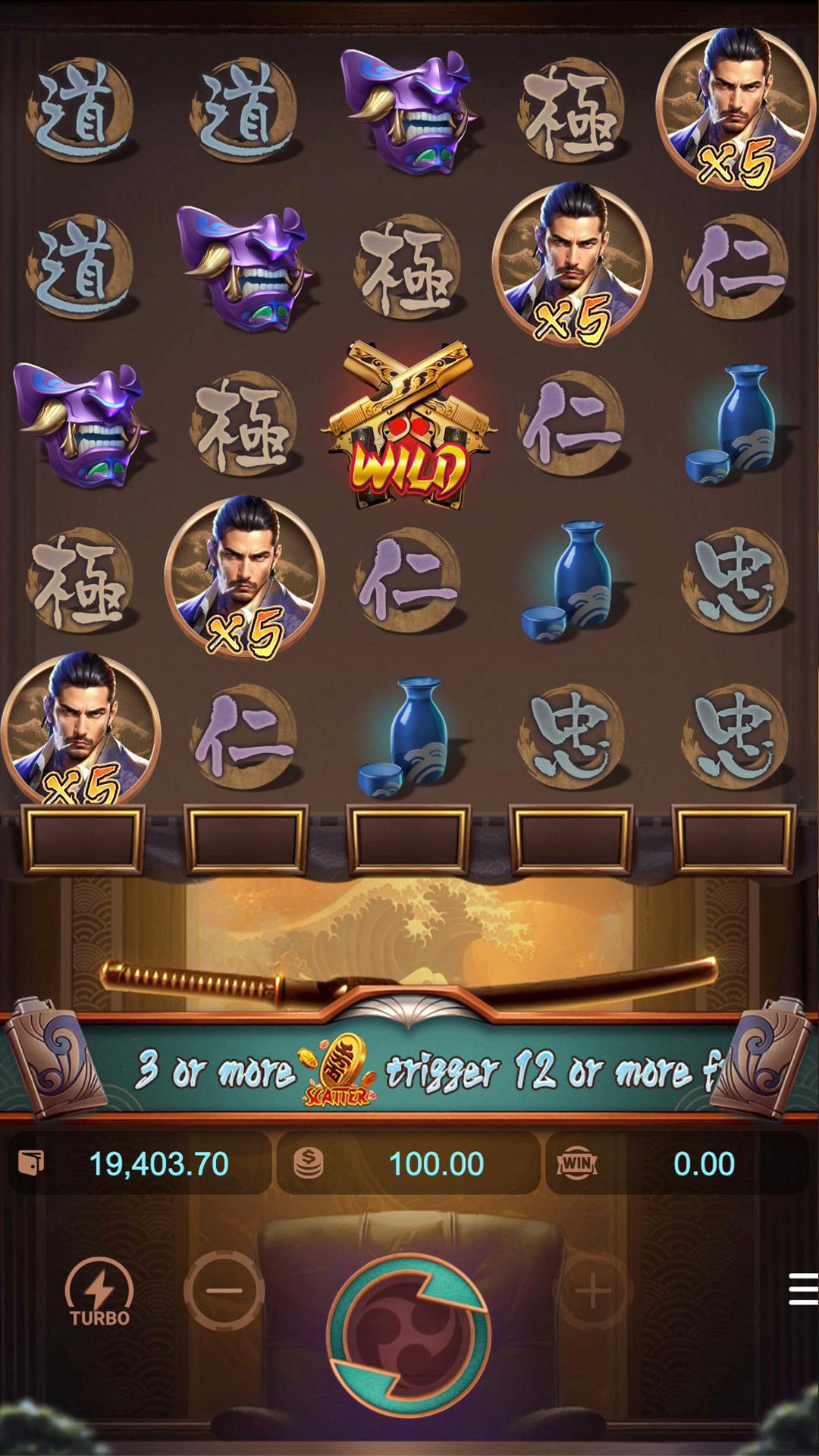 Yakuza Honor slot gameplay screenshot
