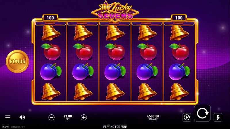 100 Lucky Sevens gameplay screenshot