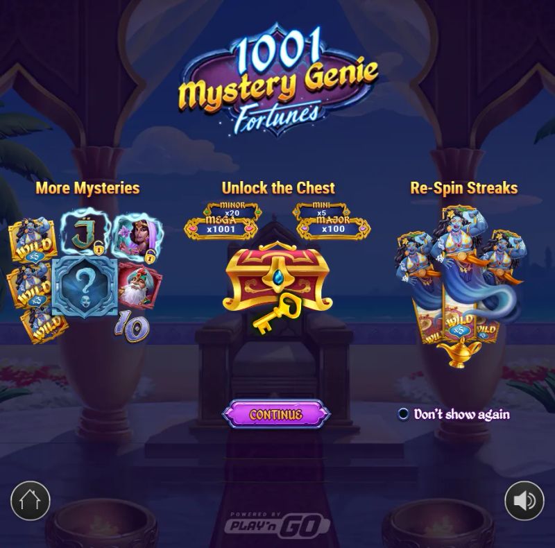1001 Mystery Genie Fortunes gameplay screenshot
