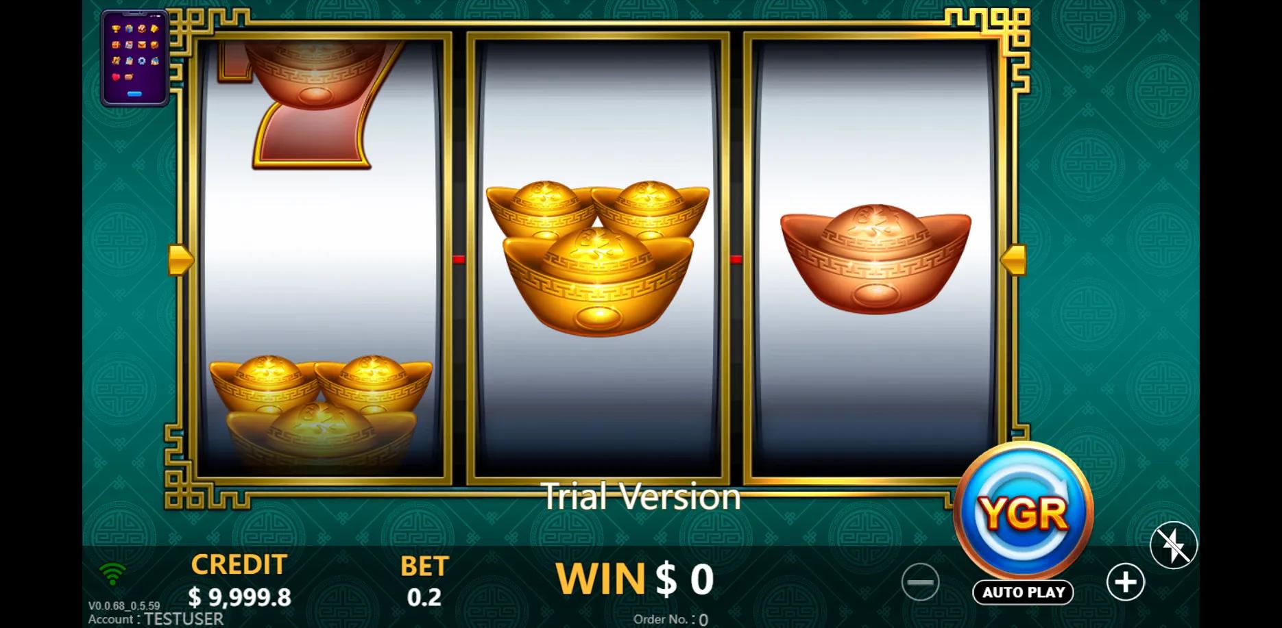 10x Lions 7 slot gameplay screenshot