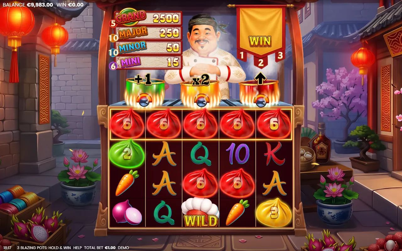 3 Blazing Pots Hold and Win - screenshot 3