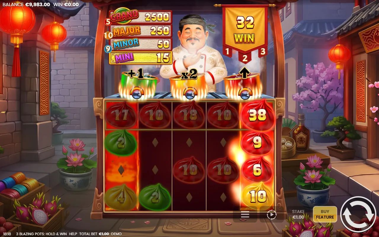3 Blazing Pots Hold and Win - screenshot 4