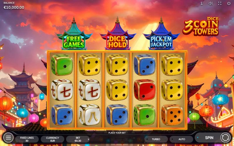 3 Coin Towers Dice gameplay screenshot