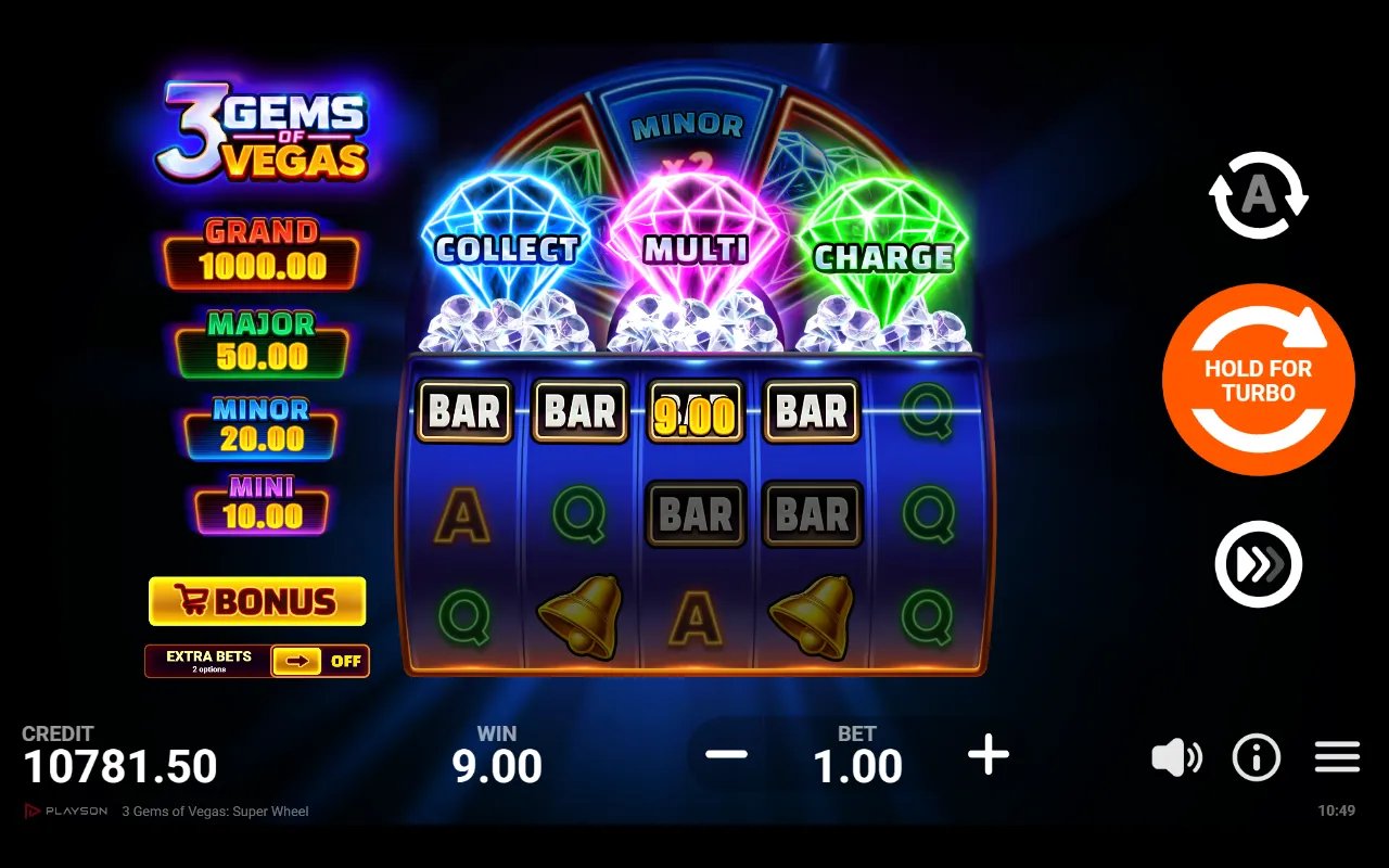 3 Gems of Vegas Super Wheel - screenshot 1
