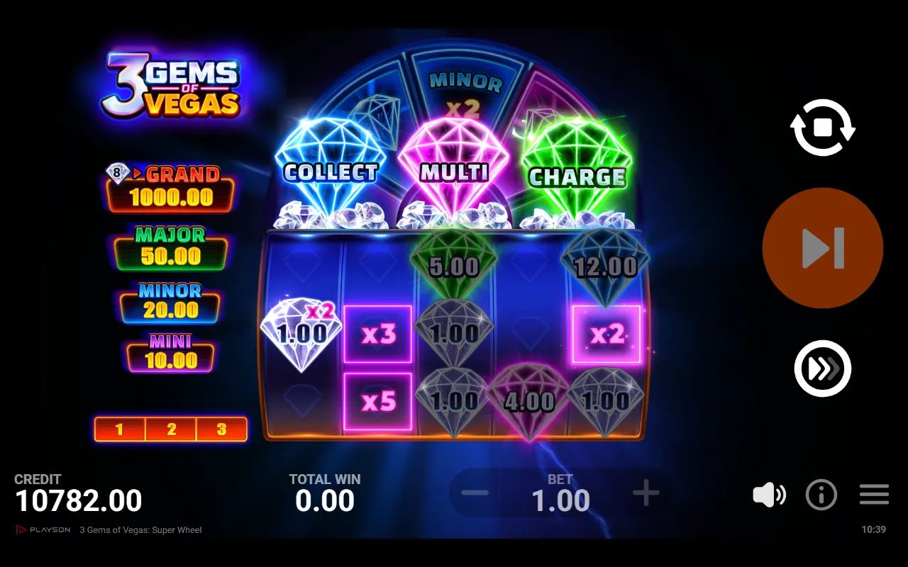 3 Gems of Vegas Super Wheel - screenshot 2