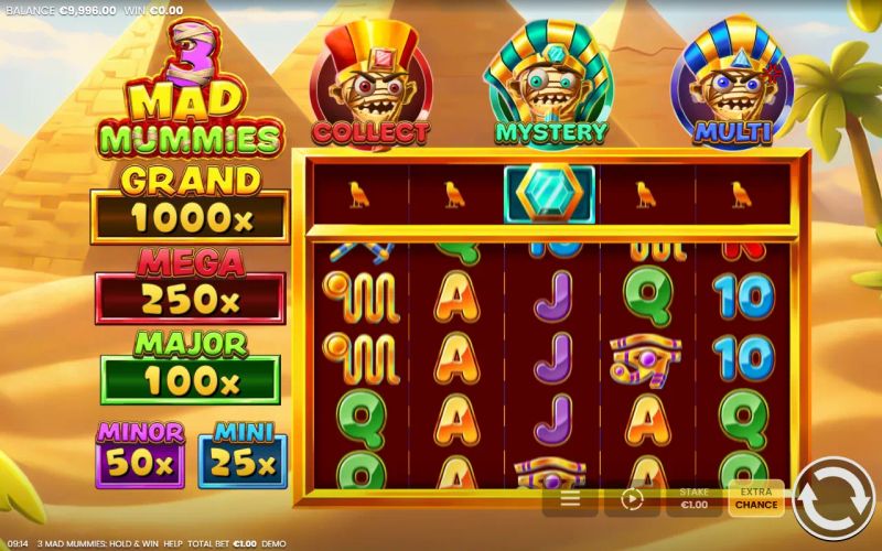 3 Mad Mummies: Hold & Win gameplay screenshot