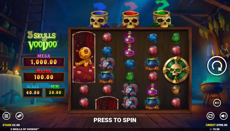 3 Skulls of Voodoo gameplay screenshot