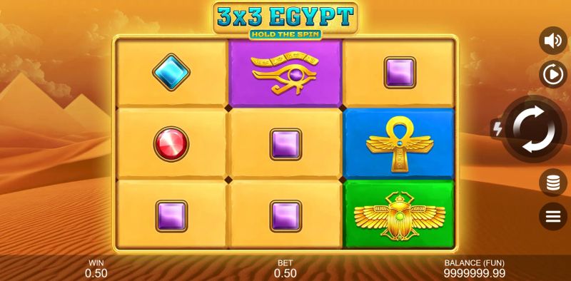 3x3 Egypt: Hold The Spin gameplay screenshot
