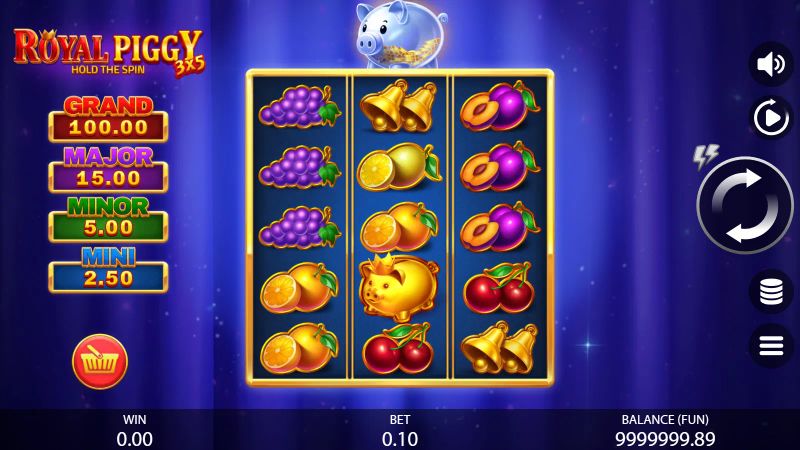 3x5 Royal Piggy: Hold The Spin gameplay screenshot