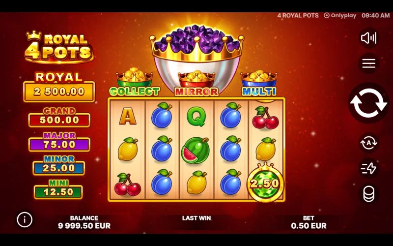 4 Royal Pots gameplay screenshot