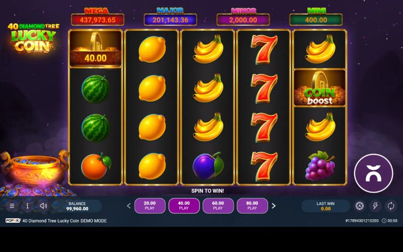40 Diamond Tree Lucky Coin gameplay screenshot