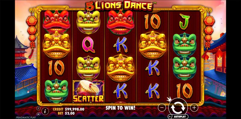 5 Lions Dance gameplay screenshot