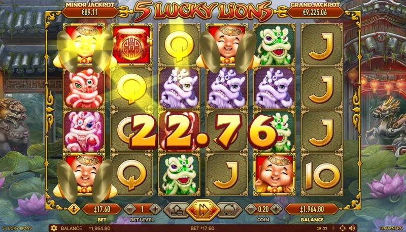 5 Lucky Lions gameplay screenshot