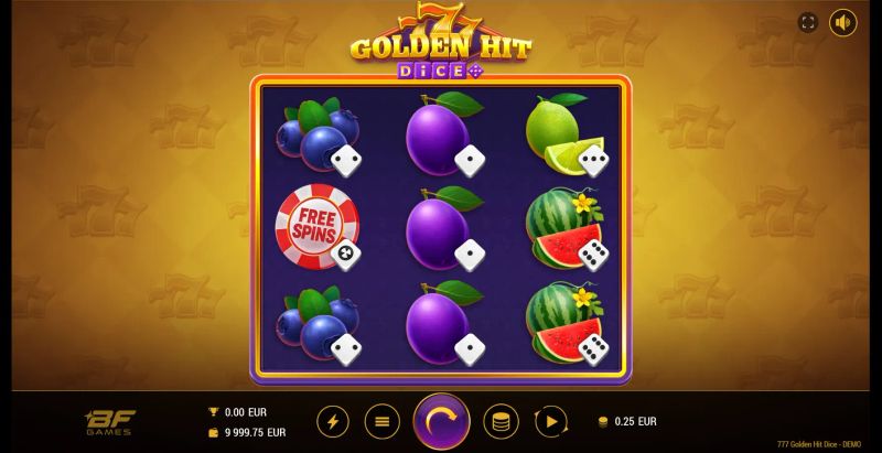 777 Golden Hit Dice gameplay screenshot