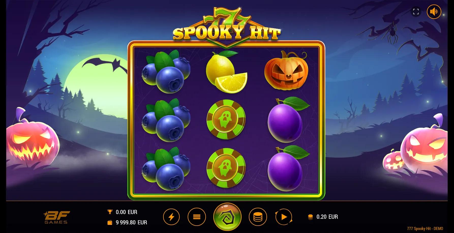 777 Spooky Hit slot gameplay screenshot