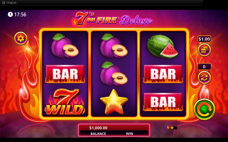 7s On Fire Deluxe gameplay screenshot