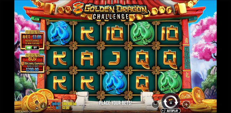 8 Golden Dragon Challenge gameplay screenshot