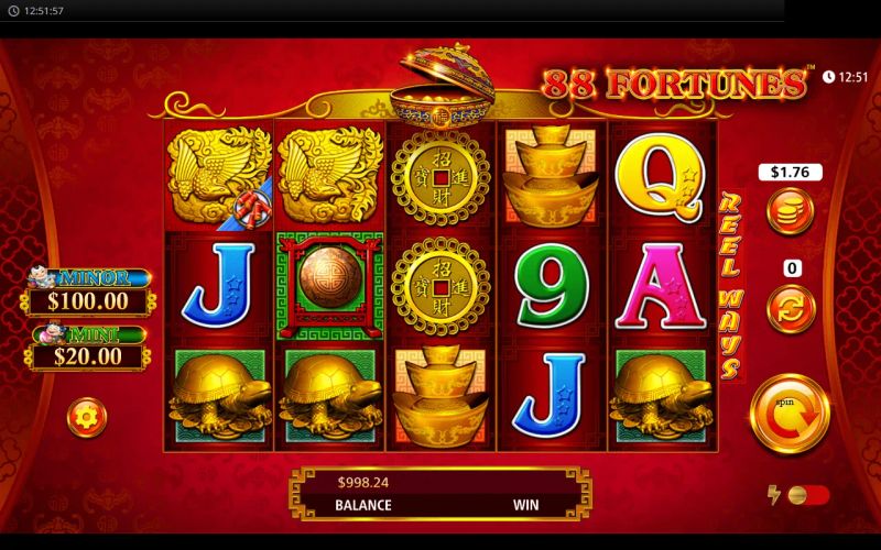 88 Fortunes Jackpot Festival gameplay screenshot