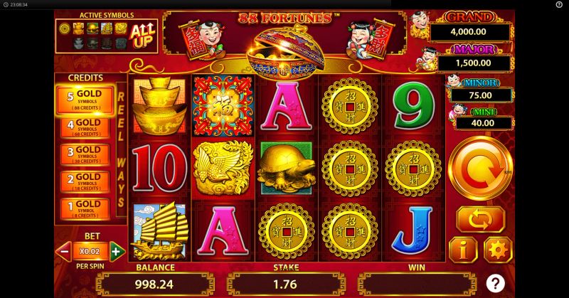 88 Fortunes gameplay screenshot